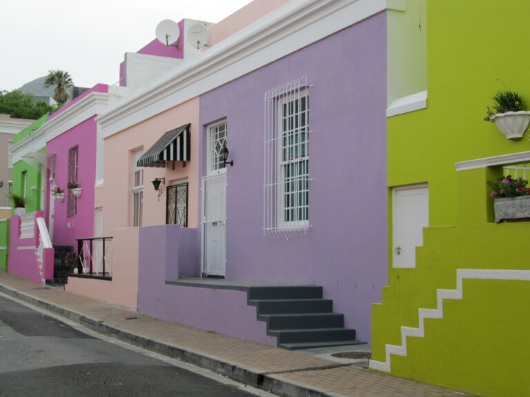 Kapstadt Bunte Häuser im Bo Kaap Malay Quarter