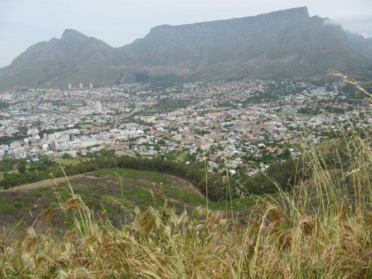 Ausblick auf Kapstadt mit Tafelberg