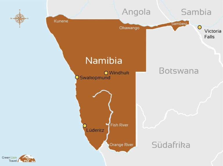 Namibia Karte