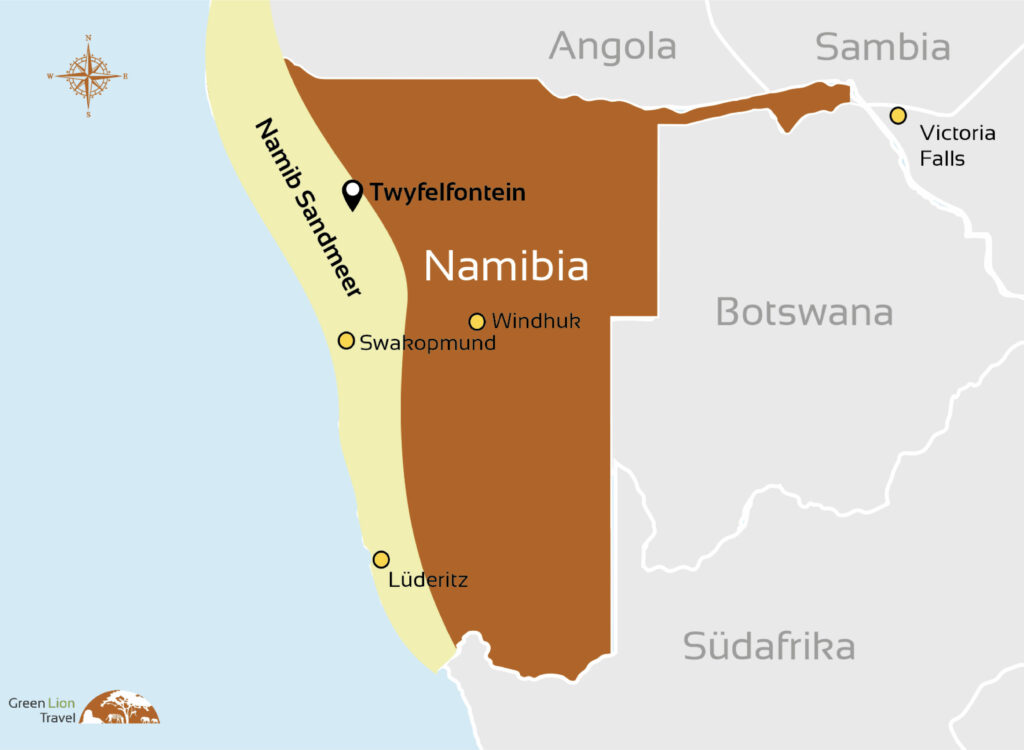 Namibia UNSCO Karte