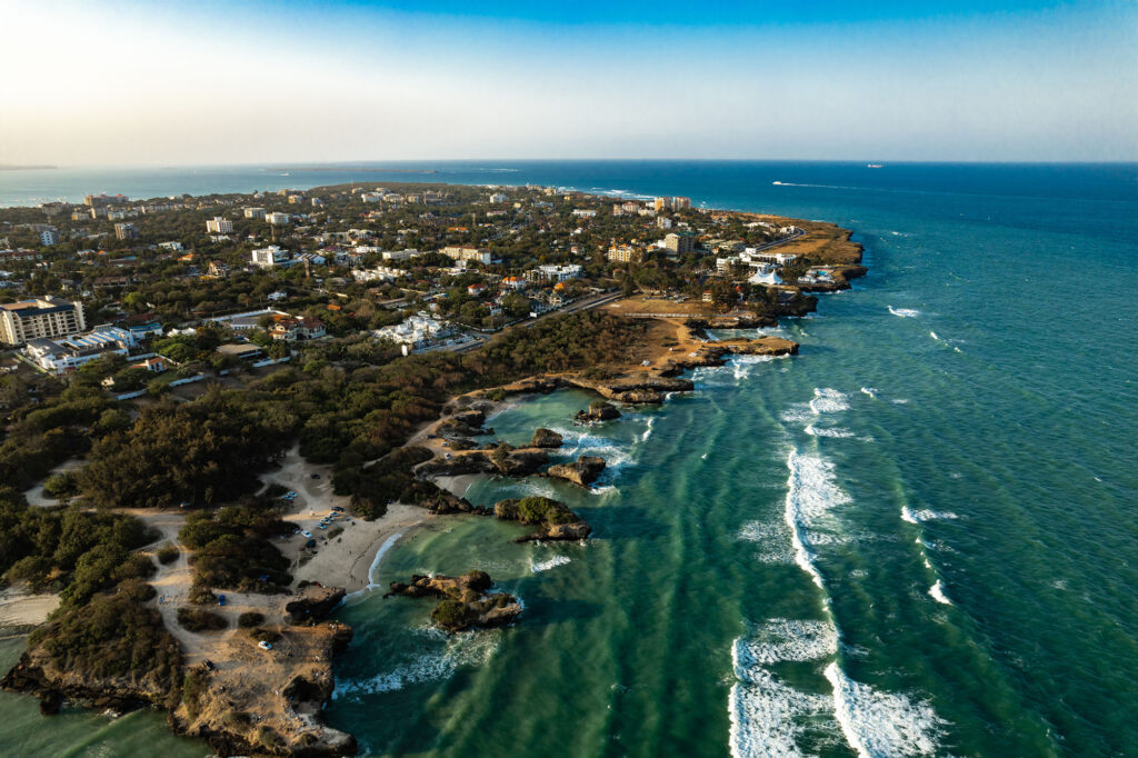 Dar es Salaam Blick auf Strand